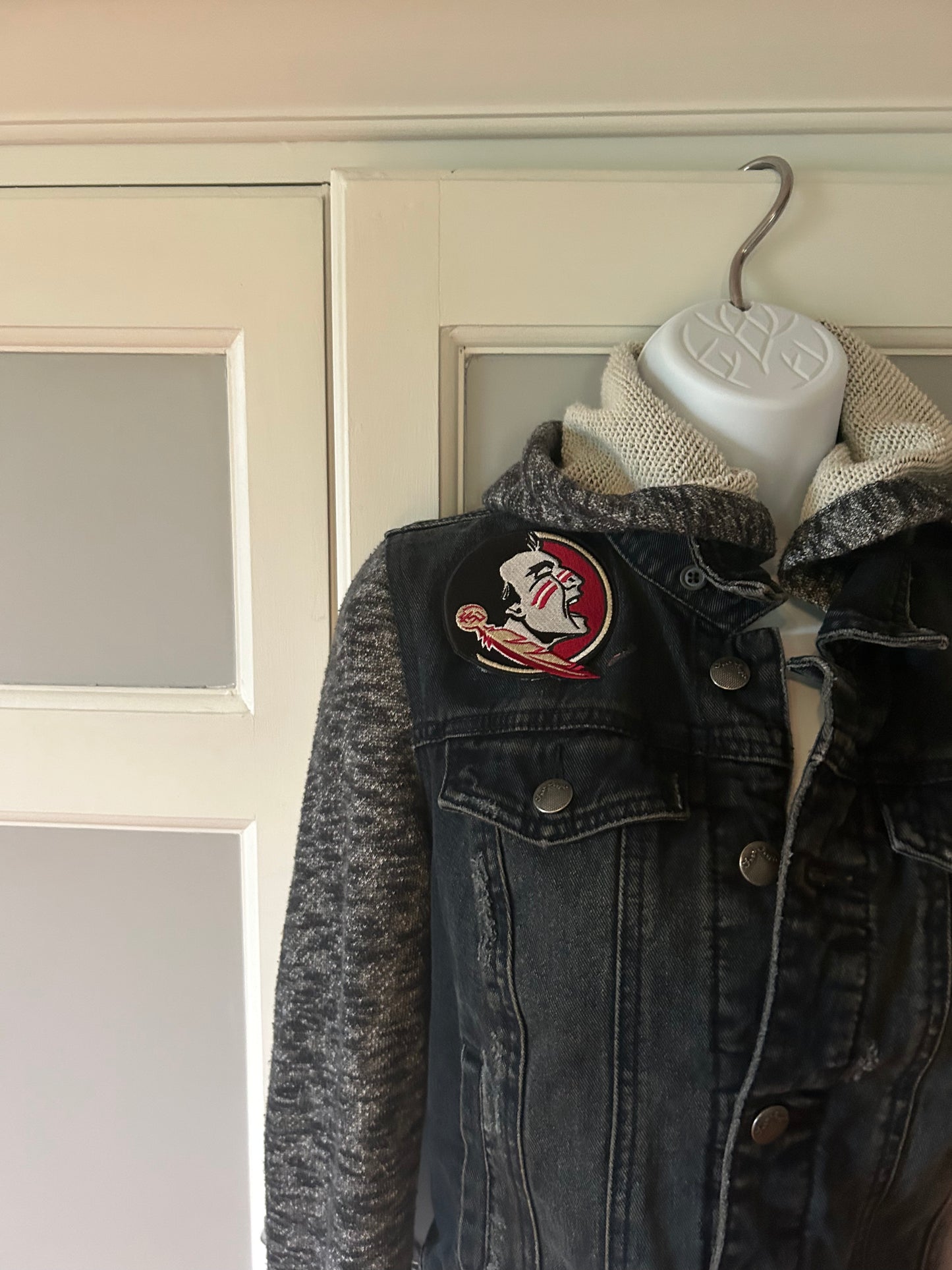 Floridas State Black Denim Hoodie