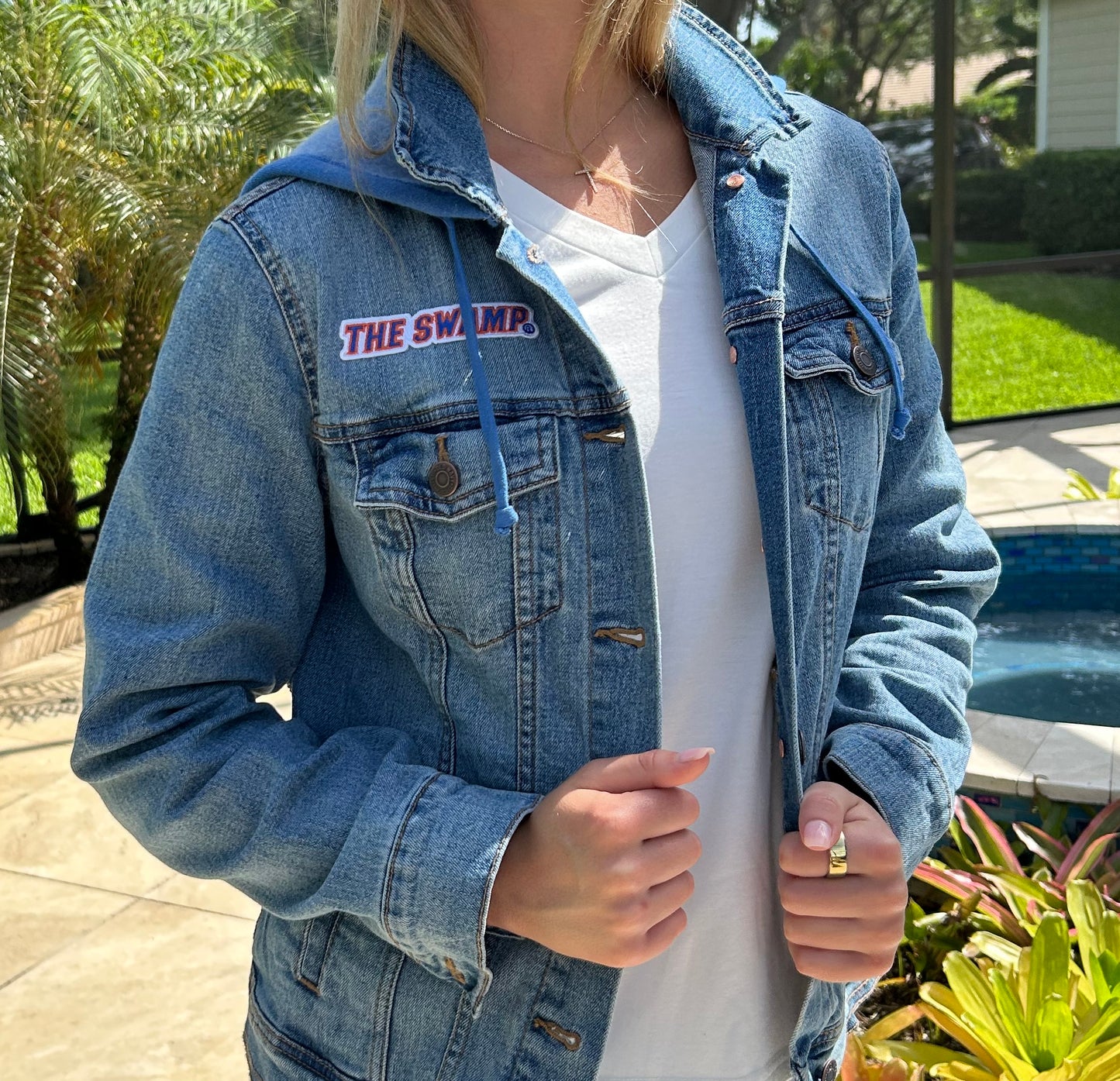 Florida Gators Hooded Denim Jacket